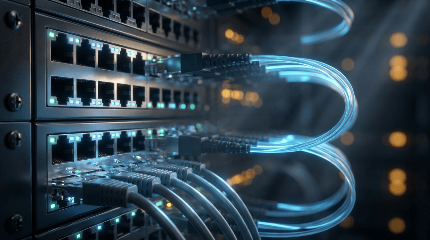 Secure server infrastructure with organized cables